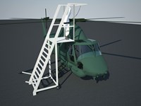 Ladder and platforms for Helicopters