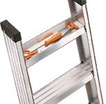 GLC - Escalera de aluminio de un tramo de peldaño ancho