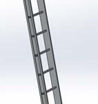 Фиксированная вертикальная лестница с клеткой Self System
