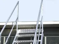 Feste Aluminium-Aufstiegsleitern für den Außenbereich 