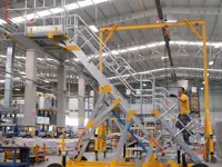 Zugangsplattform für das Cockpit des Flugzeugs