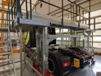 Aluminium- und Stahlplattform für Lkw