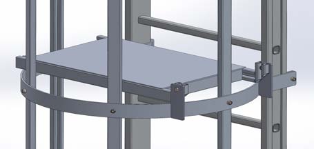 LEITER MIT SCHUTZKORB SELF SYSTEM