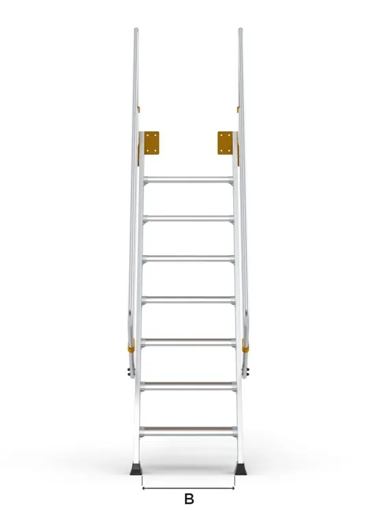 Aluminium-Aufstiegsleiter 54°