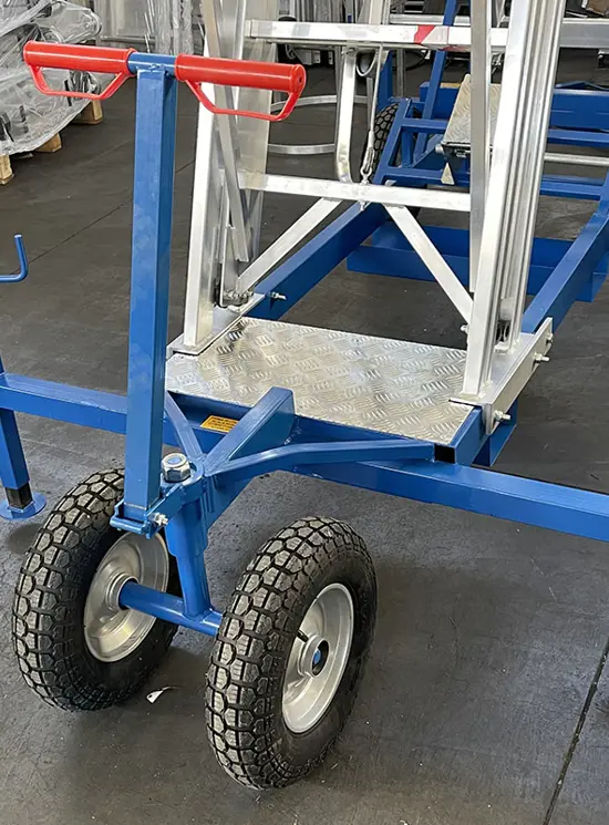 Plattform mit Deichsel für Tanker und Tanker