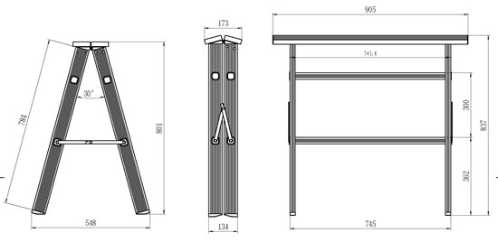 Bock Stand Aus Aluminium