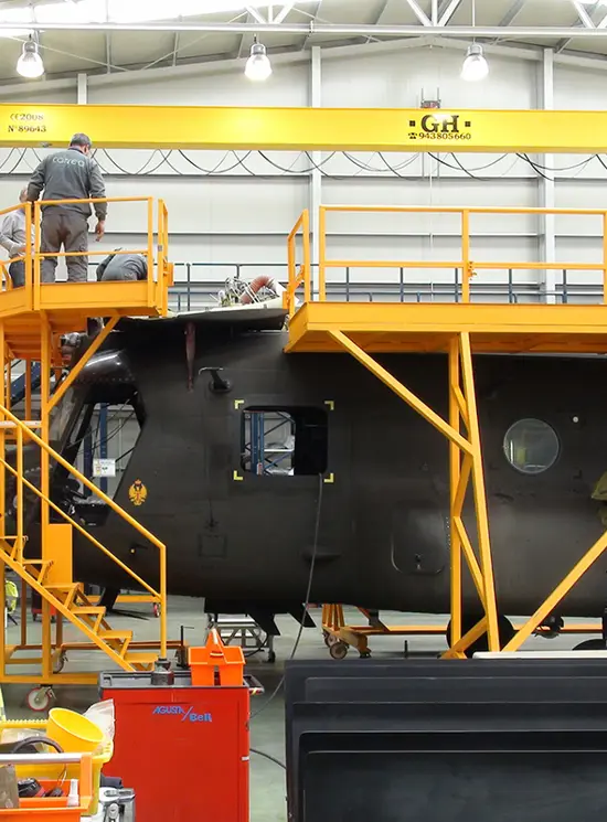 Spezielle Strukturen für Hubschrauber