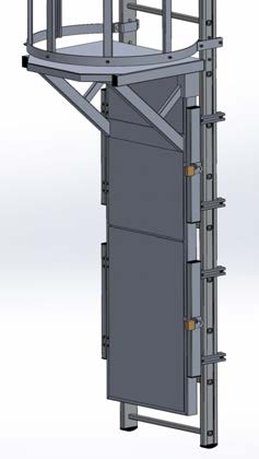 LEITER MIT SCHUTZKORB SELF SYSTEM