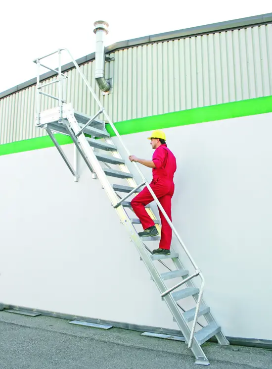 Feste Aluminium-Aufstiegsleitern für den Außenbereich 