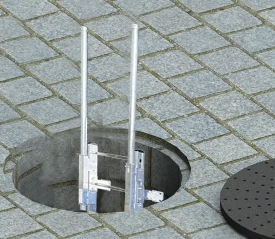 Leiter für Brunnen und Kanallöcher