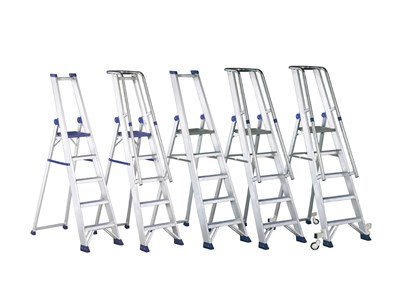 How to choose a ladder with platform and guardrail