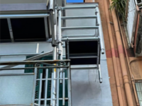 Balcony scaffolding 