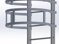 Hooped vertical ladder (Self system)