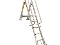 Truck platform access ladder