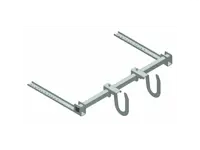 Double adjustment ladder hook
