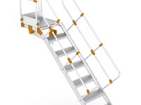 Aluminium access ladder 45°