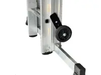 Transport wheels for extension ladders