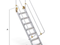 Aluminium access ladder 54°