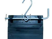 Rubber ladder for roofs and roofs