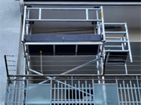 Balcony scaffolding 