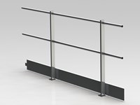 Aluminium guardrails