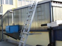 Ladder for mezzanine