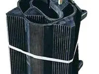 Rubber ladder for roofs and roofs