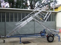 Towable tank ladder