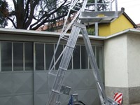 Towable tank ladder