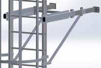 Hooped vertical ladder (Self system)