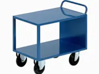 Goods trolley with 2 shelves 100x60