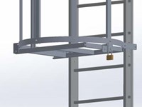 Hooped vertical ladder (Self system)