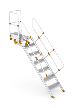 Aluminium access ladder 45°