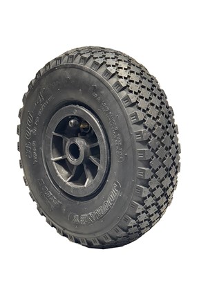 Reinforced pneumatic wheel for handtruck