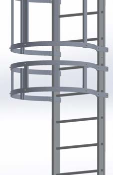 Hooped vertical ladder (Self system)