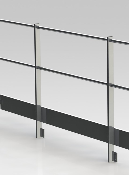 Aluminium guardrails