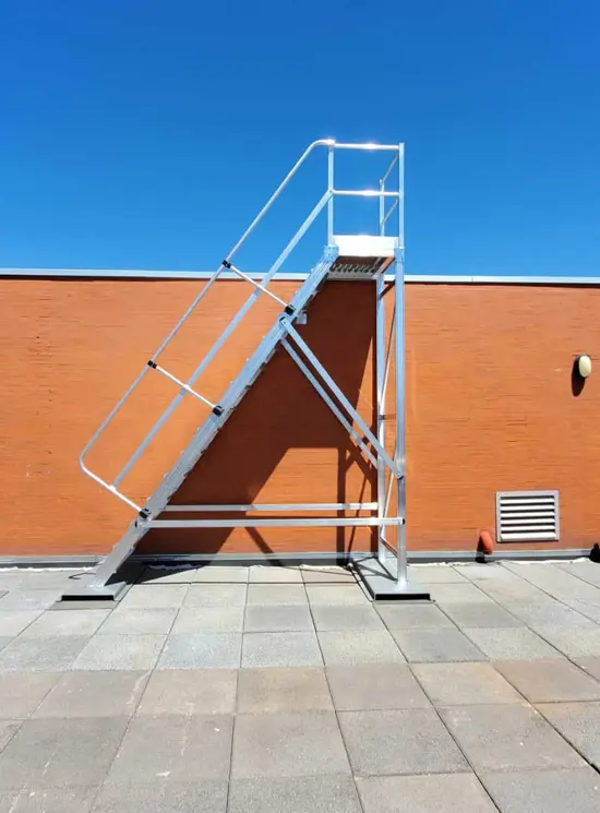 Aluminium stairs for outdoor 