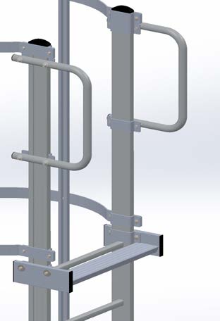 Hooped vertical ladder (Self system)