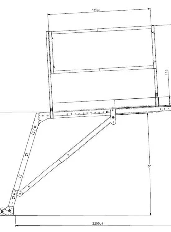 Telescopic platform for elevator shafts
