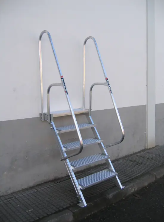 Aluminium stairs for outdoor 