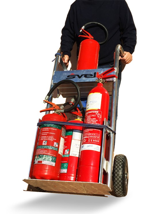 Handtruck for Extinguishers Grisù