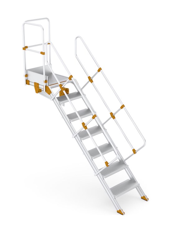 Aluminium access ladder 45°