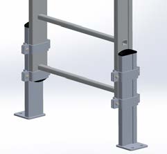 Hooped vertical ladder (Self system)