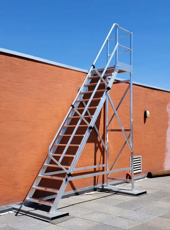 Aluminium stairs for outdoor 