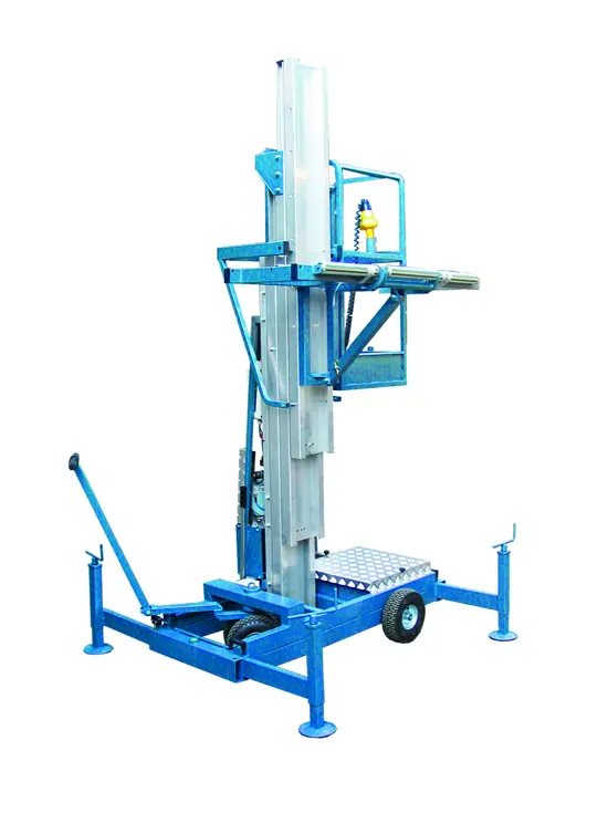 Push around compact coffin lift for lateral entombment 