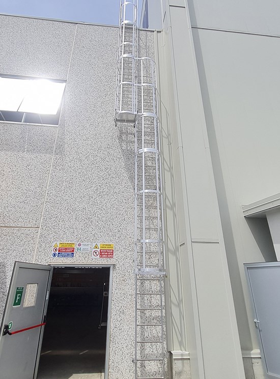 Hooped vertical ladder (Self system)