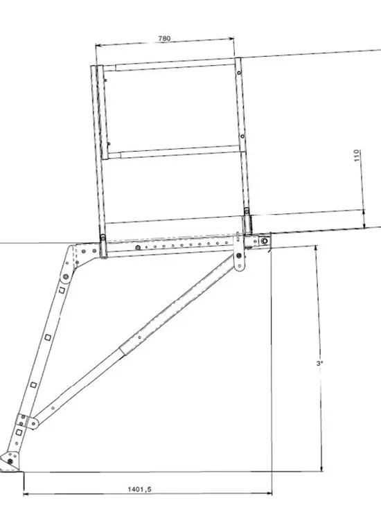 Telescopic platform for elevator shafts