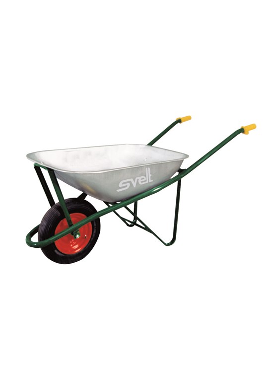 Steel wheelbarrow