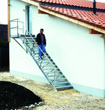 Aluminium stairs for outdoor 