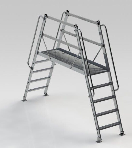 Roof bridge ladder